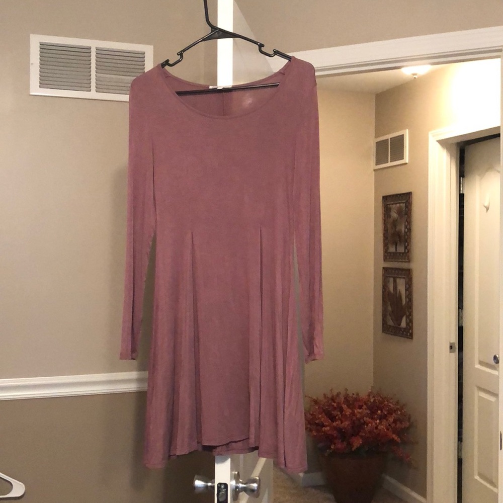 Long sleeve Mauve Dress